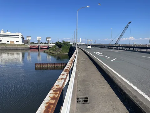 岐阜羽島から桑名・熱田 日光川大橋