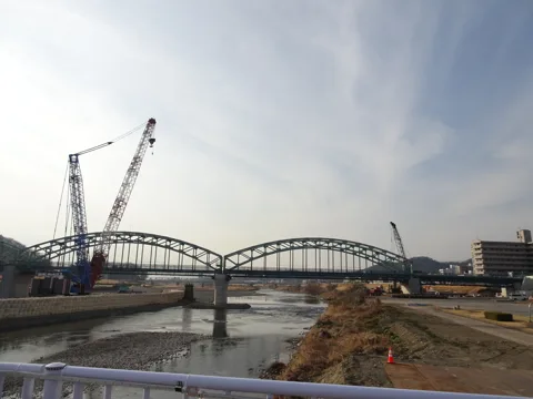 北鴻巣から足利 中橋仮橋