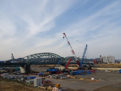 北鴻巣から足利 足利市田中町