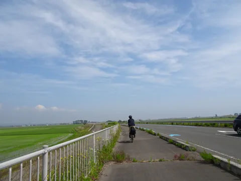 鳥の海から仙台空港 9.0km地点