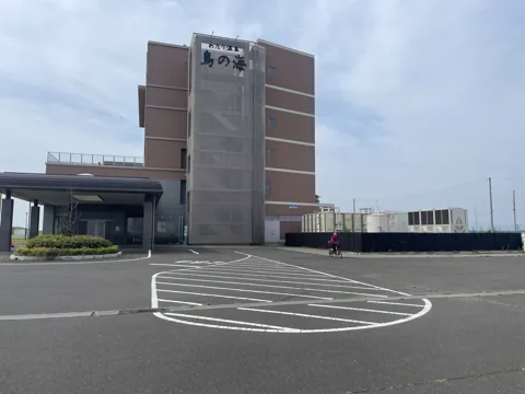 鳥の海から仙台空港 わたりの湯