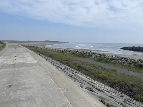 鳥の海から仙台空港 2.0km地点