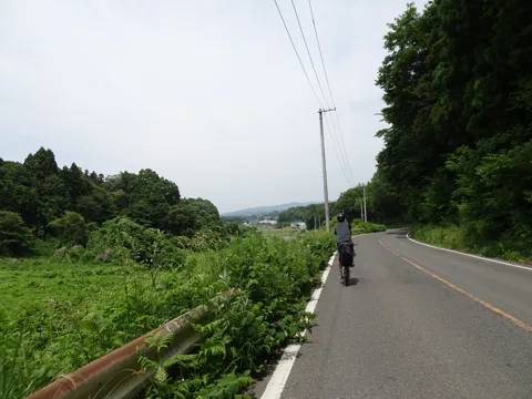 二本松から飯坂温泉 6.0km地点