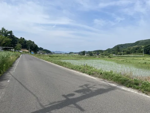 二本松から飯坂温泉 18.0km地点