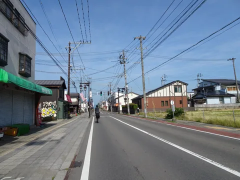 東山温泉から会津若松 会津若松市城東町
