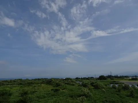 東山温泉から会津若松 会津若松市北会津町蟹川