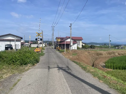 東山温泉から会津若松 17.0km地点