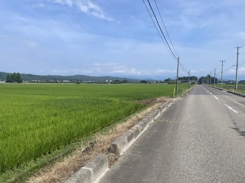 東山温泉から会津若松 19.0km地点