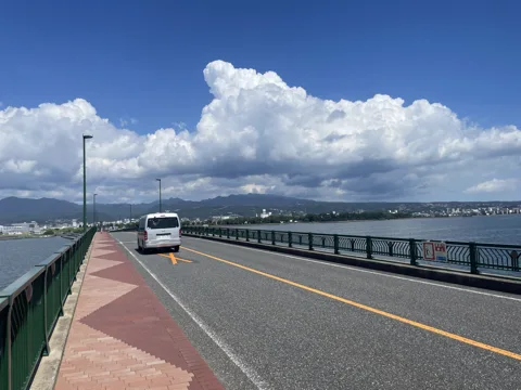 長崎空港から諫早 大村市森園町