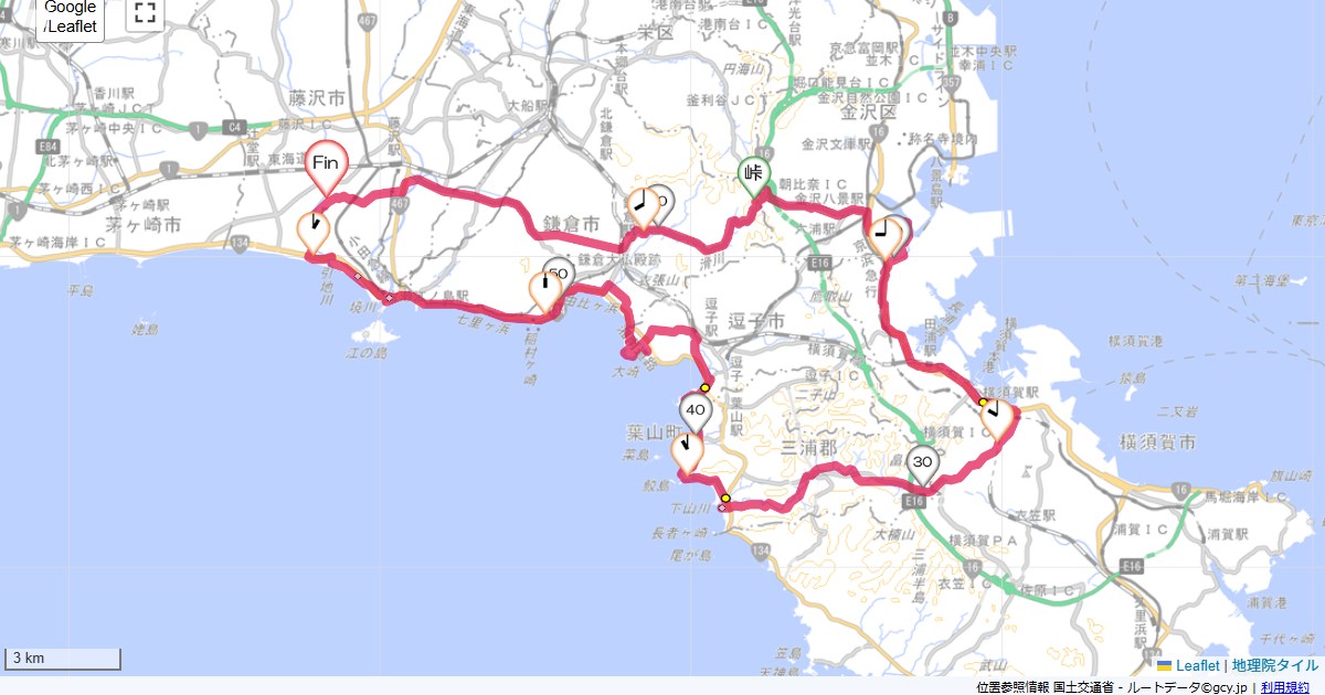 横須賀藤沢市本鵠沼,本鵠沼,サイクリング,地図,記録,自転車