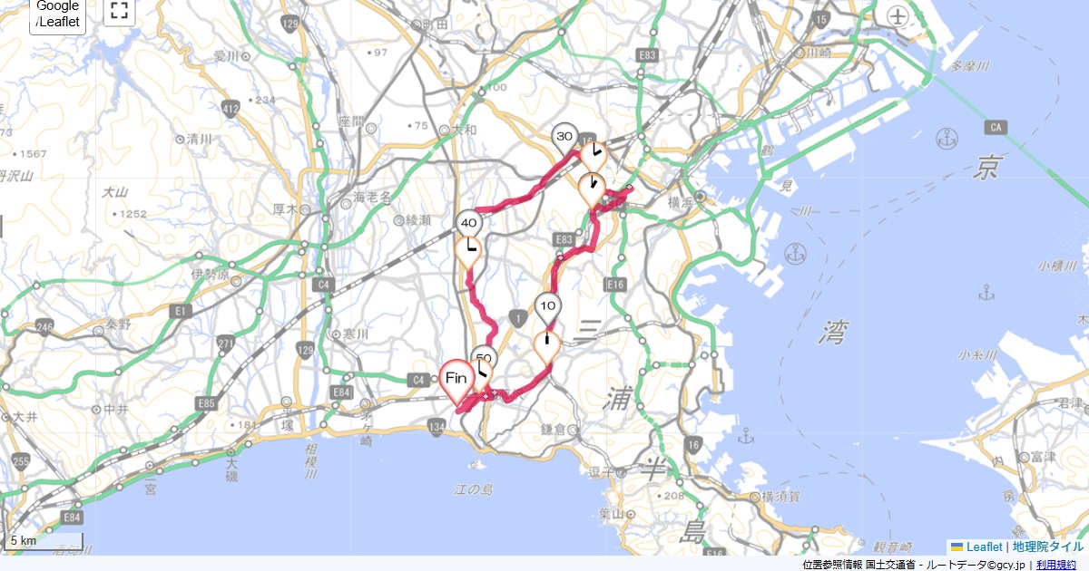 保土ヶ谷本鵠沼,藤沢市本鵠沼,サイクリング,地図,記録,自転車