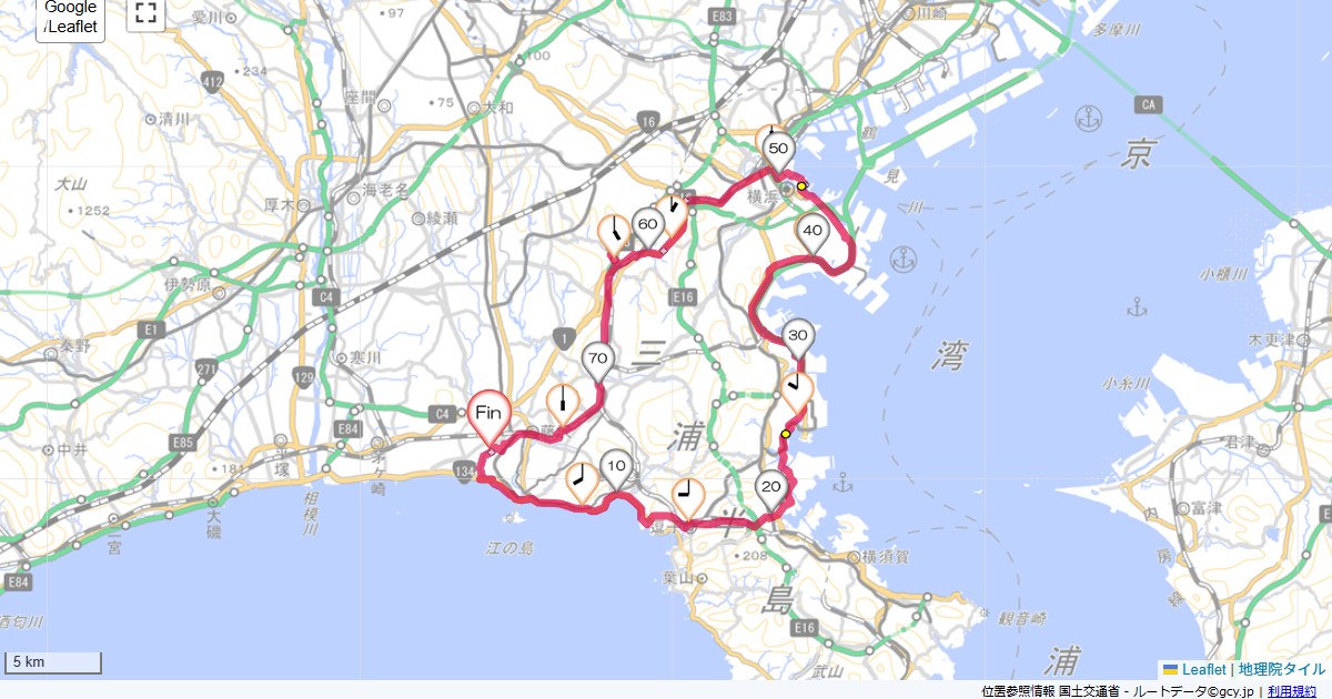 横浜本鵠沼,本鵠沼,サイクリング,地図,記録,自転車