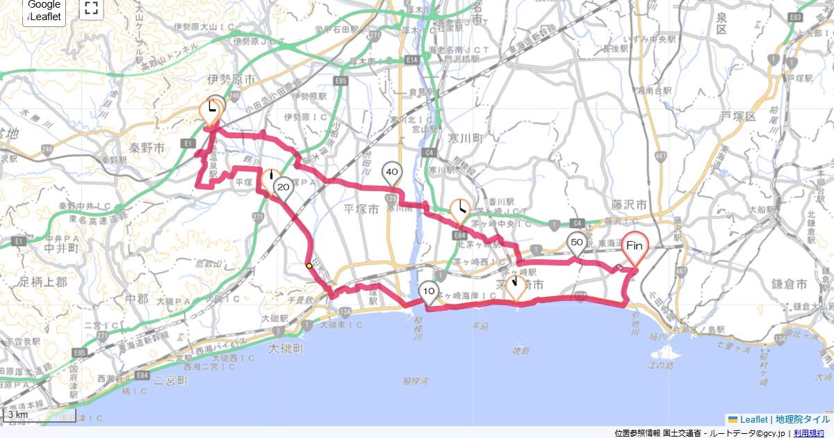 鶴巻温泉本鵠沼,本鵠沼,サイクリング,地図,記録,自転車