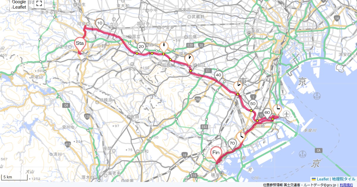 多摩川サイクリングロード八王子駅南口,横浜市神奈川区鶴屋町,サイクリング,地図,記録,自転車