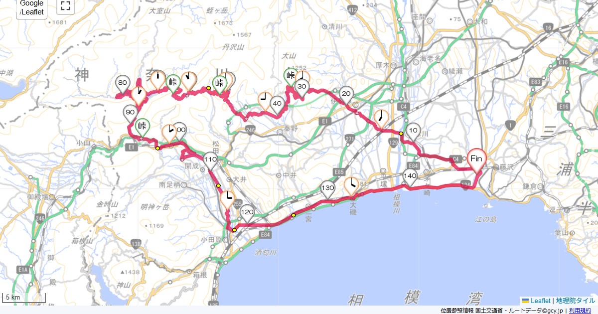 三廻部林道、丹沢湖、都夫良野本鵠沼,本鵠沼,サイクリング,地図,記録,自転車