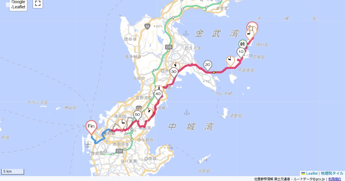 沖縄3日目伊計島ビックリゾート,那覇市鏡水,サイクリング,地図,記録,自転車