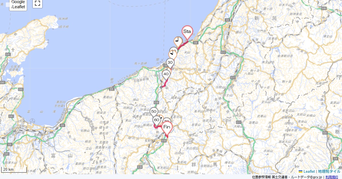 佐渡新潟6日目ザ・ホテルシーポート,須坂市旭が丘,サイクリング,地図,記録,自転車