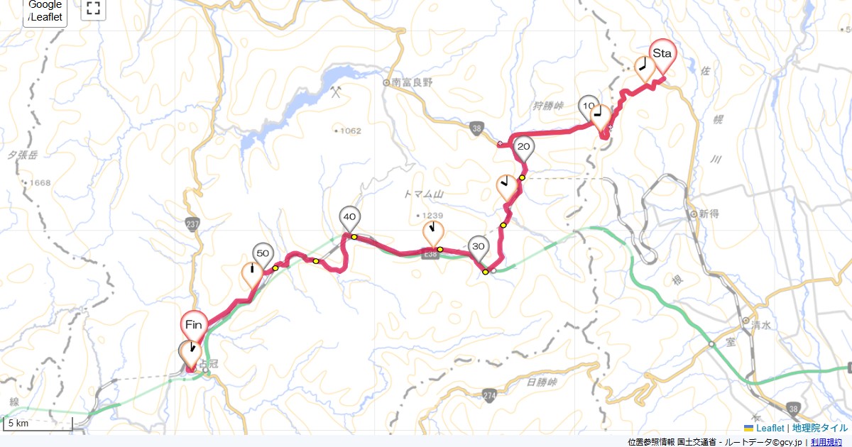 10北海道8日目サホロリゾートホテル,占冠駅,サイクリング,地図,記録,自転車