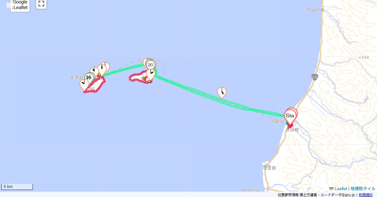 11北海道3日目冨士屋旅館,道の駅ほっと・はぼろ,サイクリング,地図,記録,自転車
