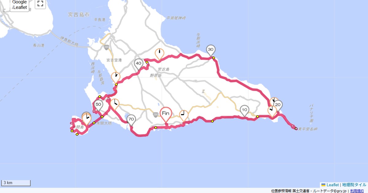 宮古島2日目シギラベイサイドスイートアラマンダ,シギラベイサイドスイートアラマンダ,サイクリング,地図,記録,自転車