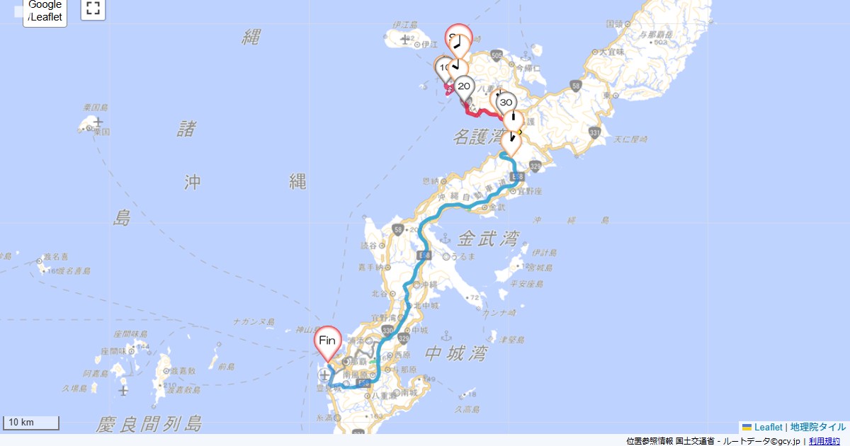 本部・瀬底島から那覇空港ホテルマハイナ,那覇空港,サイクリング,地図,記録,自転車