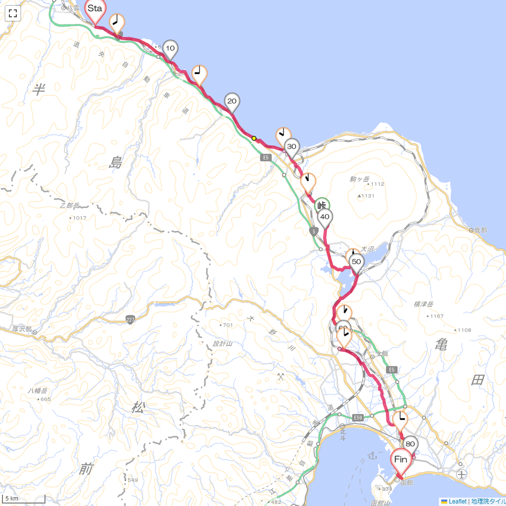 24/9/21 八雲から函館