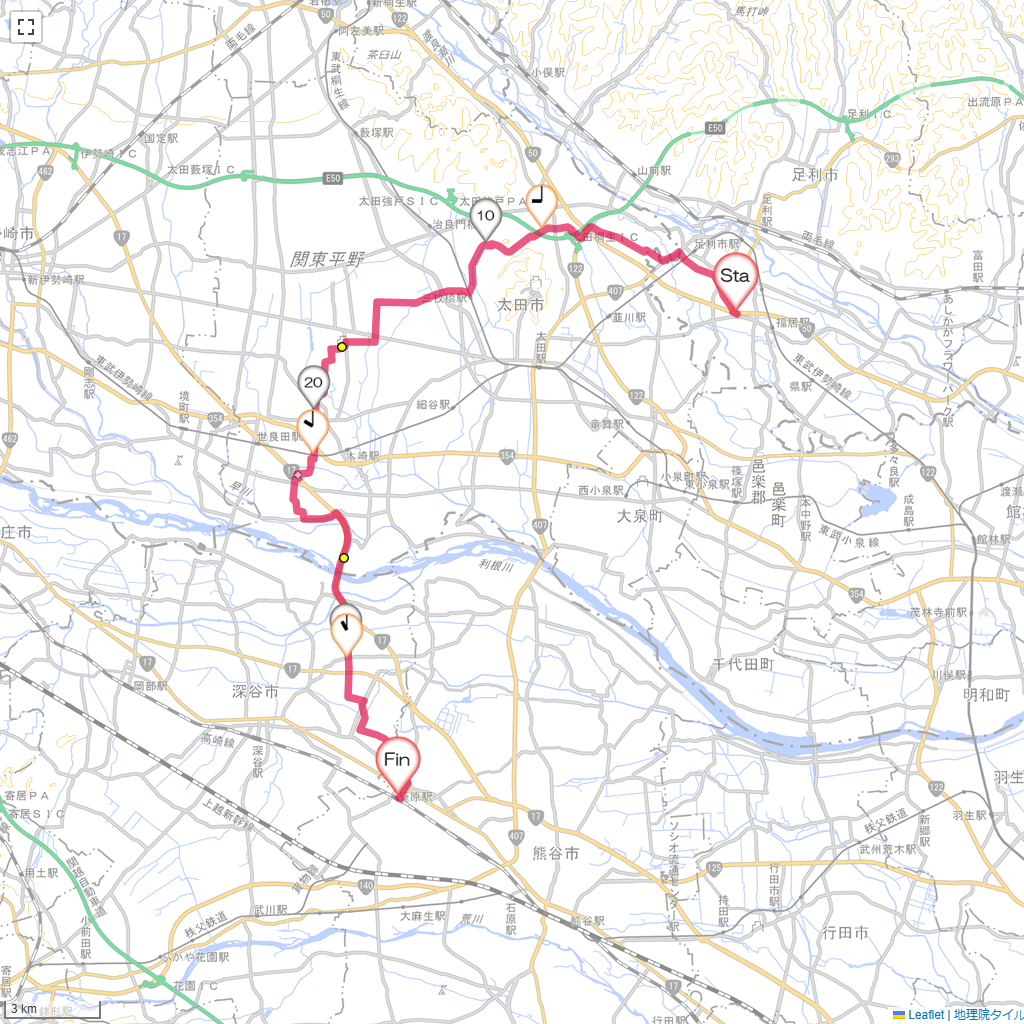 25/3/2 足利から籠原