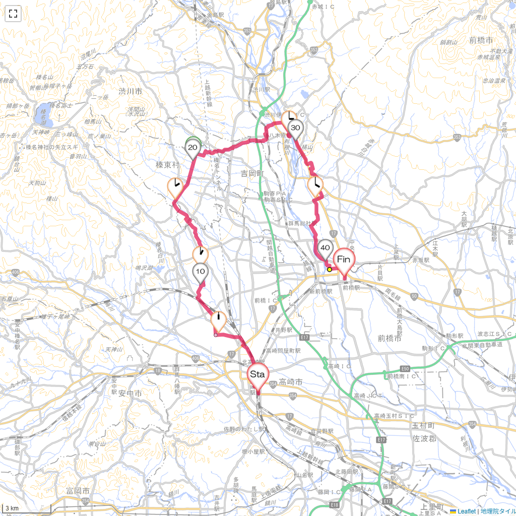 25/4/19 高崎から前橋