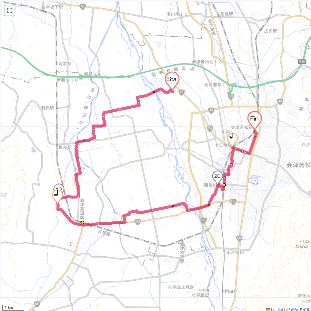 25/9/28 会津美里町から会津若松