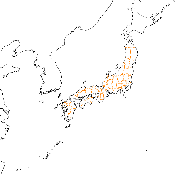 日本白地図2