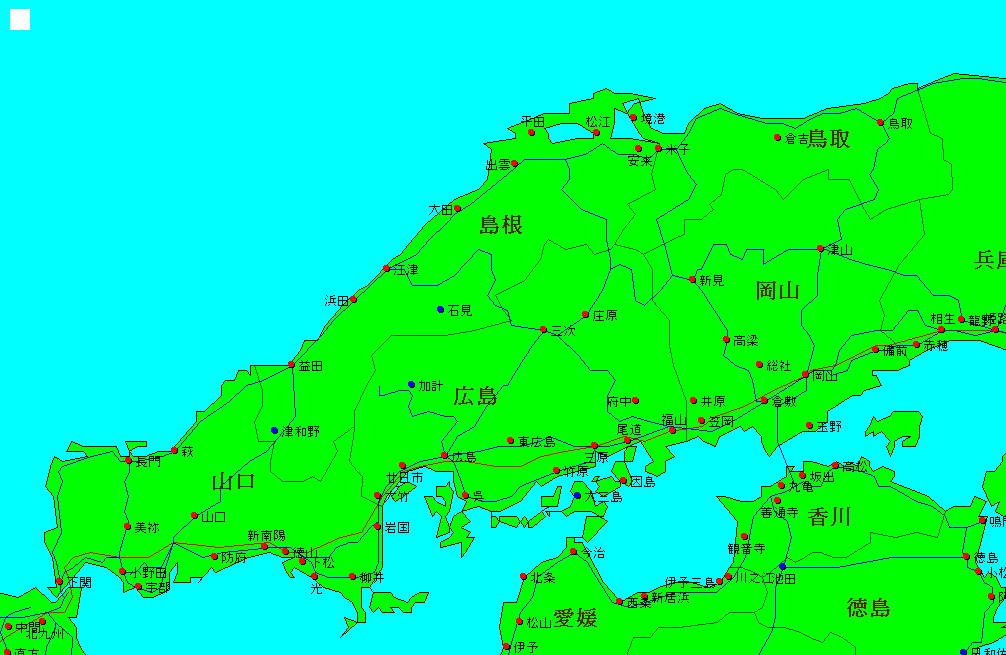 日本地図フリー素材 From Fland