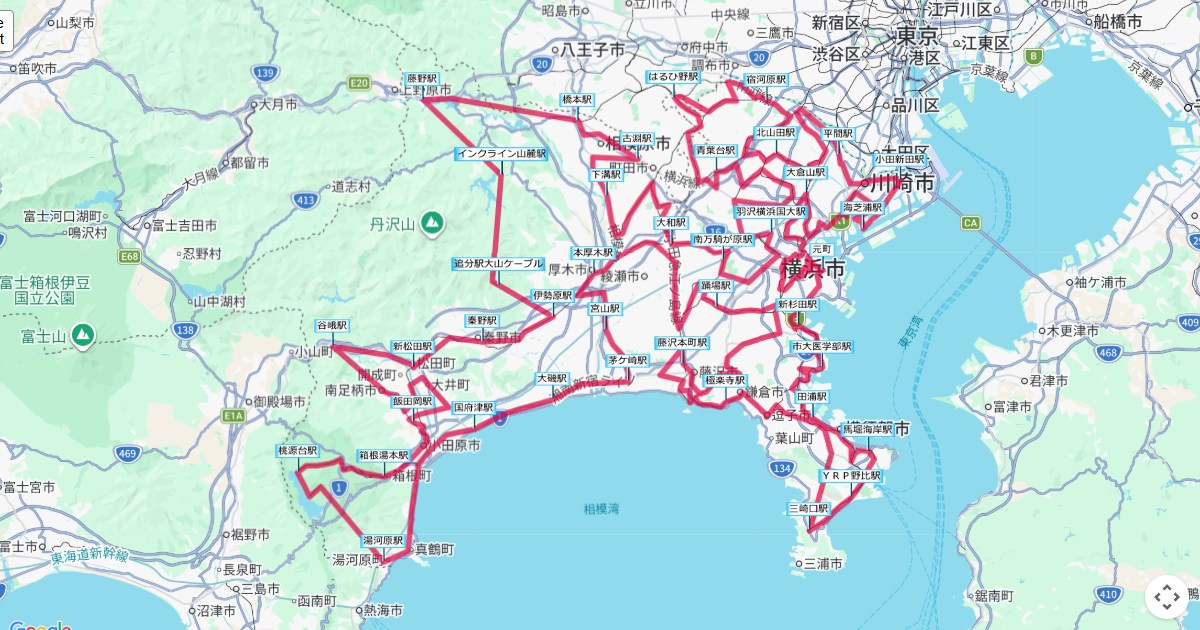 遺伝的アルゴリズムで解析した神奈川県の全駅最短ルートマップ