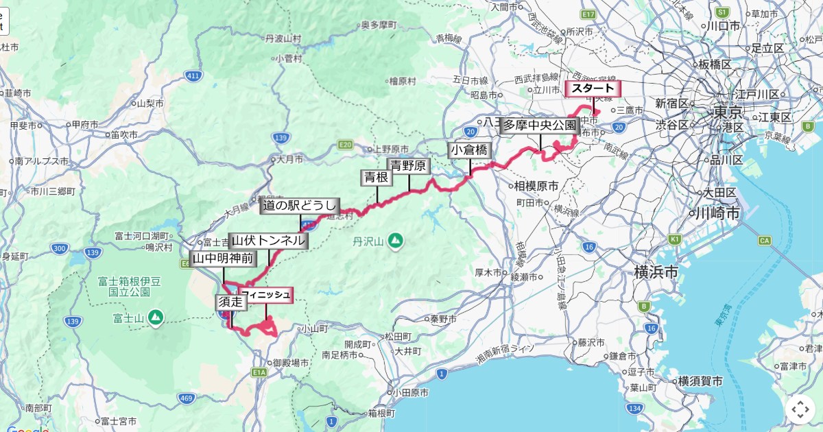 東京オリンピック2020ロードレース(女子)コース地図