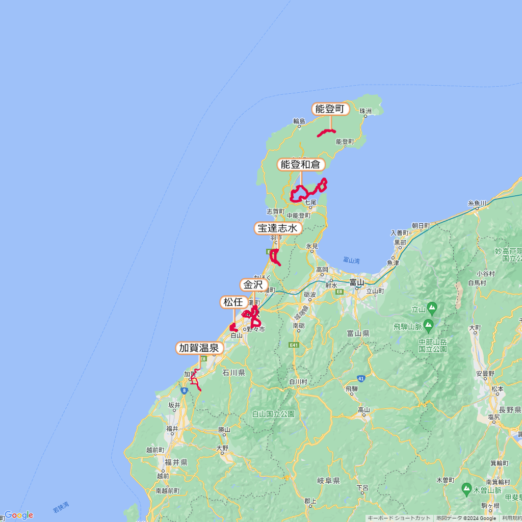 石川県のマラソン大会,コース,地図,マップ,距離とタイム,高低差