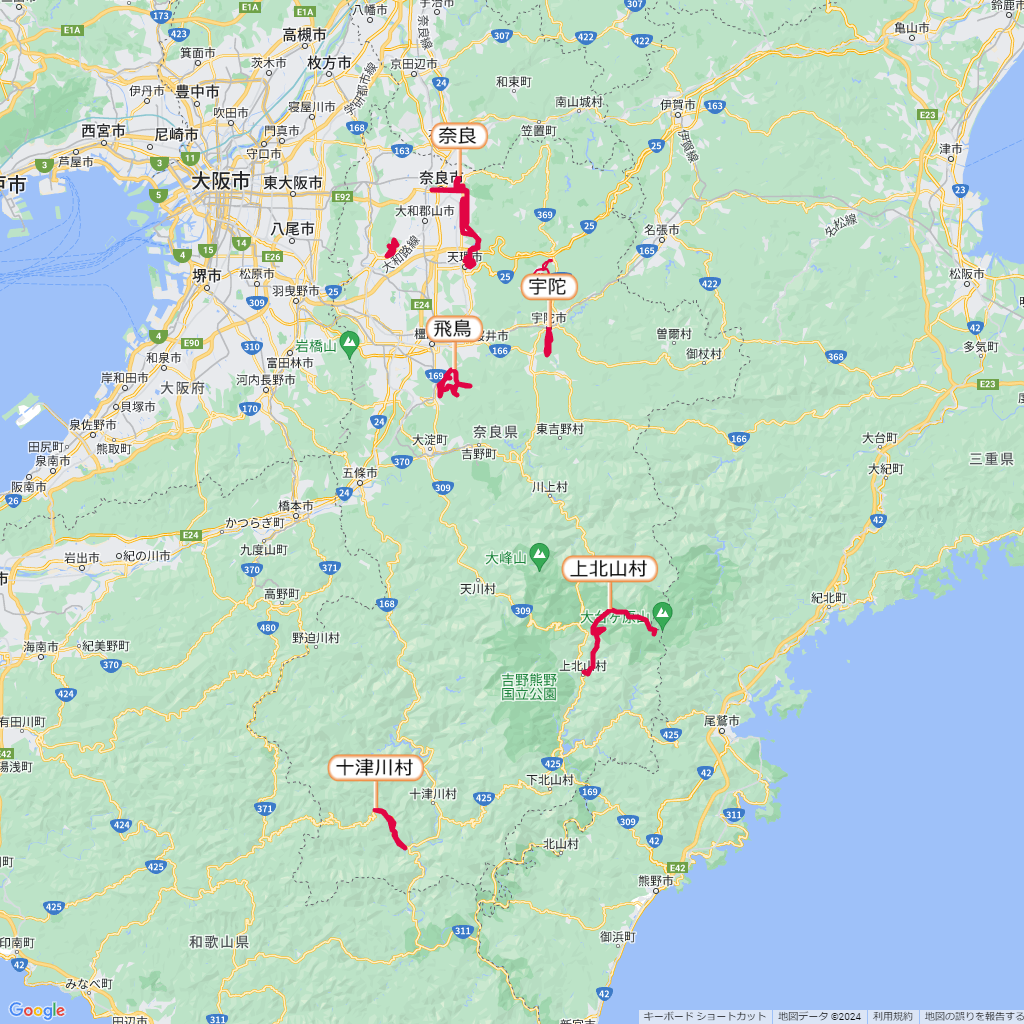 奈良県のマラソン大会,コース,地図,マップ,距離とタイム,高低差