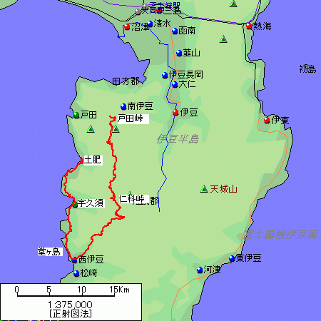 05/07/30 戸田峠・堂ヶ島・土肥 | GPSサイクリング