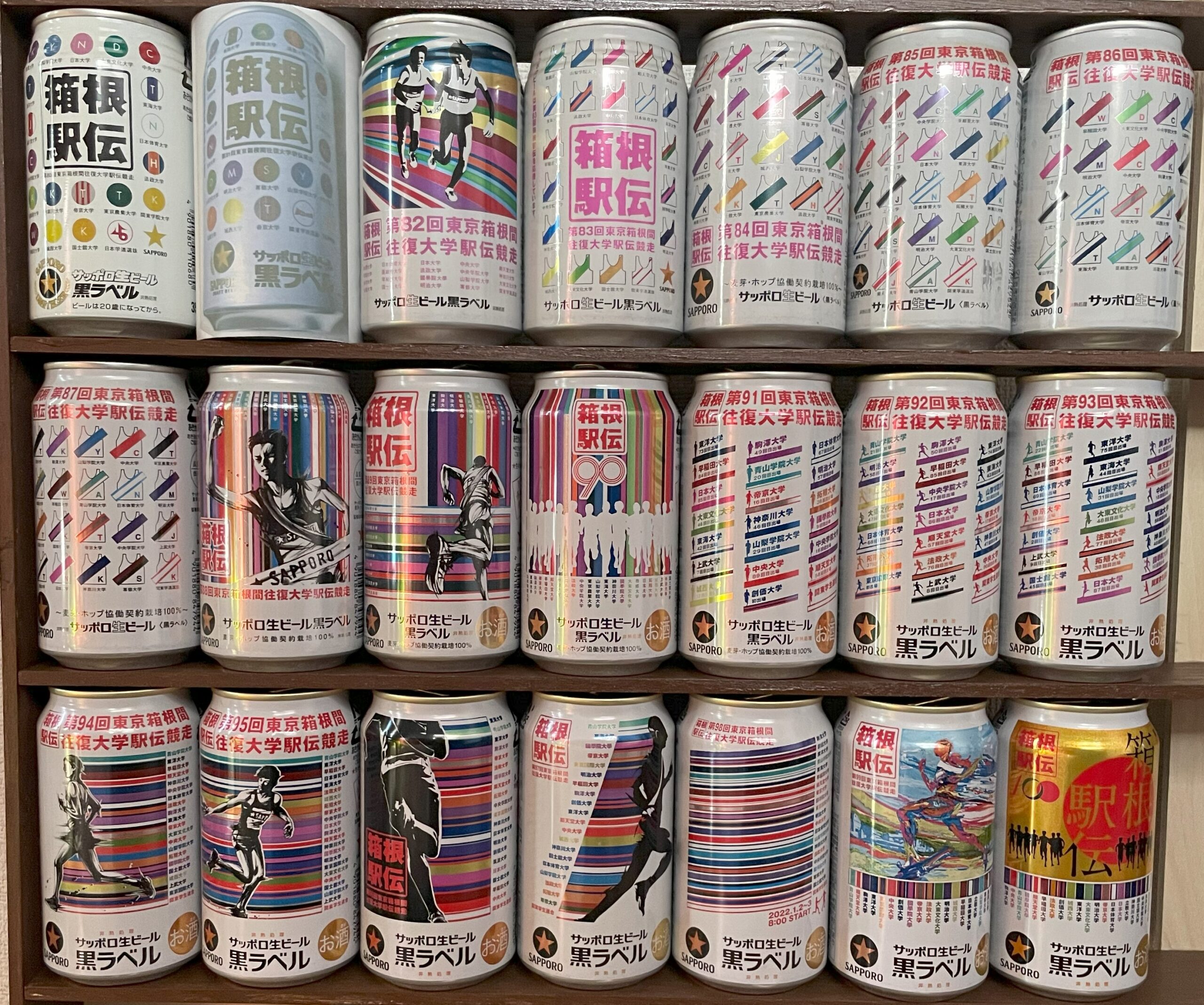 サッポロビール☆「箱根駅伝缶」第100回(2024) -21年の歴史を振り返る 