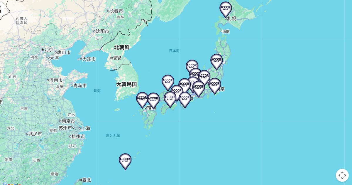 アコーホテルズ,ホテルチェーンマップ,全国一覧,地図で探す